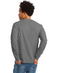 Hanes Unisex 6.1 oz. Tagless® Long-Sleeve T-Shirt smoke gray ModelBack