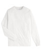 Hanes Unisex 6.1 oz. Tagless® Long-Sleeve T-Shirt white FlatFront