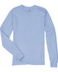 Hanes Unisex 6.1 oz. Tagless® Long-Sleeve T-Shirt light blue FlatFront