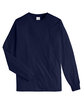 Hanes Unisex 6.1 oz. Tagless® Long-Sleeve T-Shirt navy FlatFront