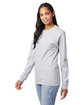 Hanes Unisex 6.1 oz. Tagless® Long-Sleeve T-Shirt light steel ModelQrt