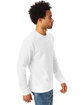 Hanes Unisex 6.1 oz. Tagless® Long-Sleeve T-Shirt white ModelSide