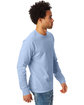 Hanes Adult Authentic-T Long-Sleeve T-Shirt LIGHT BLUE ModelSide