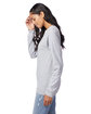 Hanes Unisex 6.1 oz. Tagless® Long-Sleeve T-Shirt light steel ModelSide