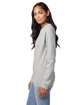Hanes Unisex 6.1 oz. Tagless® Long-Sleeve T-Shirt ash ModelSide