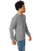 Hanes Adult Authentic-T Long-Sleeve T-Shirt OXFORD GRAY ModelSide