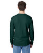 Hanes Men's Authentic-T Long-Sleeve Pocket T-Shirt DEEP FOREST ModelBack