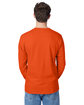 Hanes Men's Authentic-T Long-Sleeve Pocket T-Shirt ORANGE ModelBack
