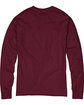 Hanes Men's Authentic-T Long-Sleeve Pocket T-Shirt MAROON FlatBack