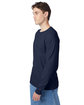 Hanes Men's Authentic-T Long-Sleeve Pocket T-Shirt navy ModelQrt