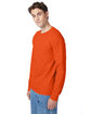 Hanes Men's Authentic-T Long-Sleeve Pocket T-Shirt orange ModelQrt