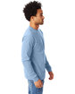 Hanes Men's Authentic-T Long-Sleeve Pocket T-Shirt LIGHT BLUE ModelSide