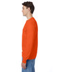 Hanes Men's Authentic-T Long-Sleeve Pocket T-Shirt ORANGE ModelSide