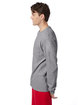 Hanes Men's Authentic-T Long-Sleeve Pocket T-Shirt OXFORD GRAY ModelSide