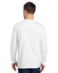 Jerzees Adult Premium Blend Long-Sleeve T-Shirt white ModelBack