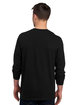 Jerzees Adult Premium Blend Long-Sleeve T-Shirt black ink ModelBack