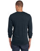 Jerzees Adult Premium Blend Long-Sleeve T-Shirt black ink heathr ModelBack