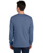 Jerzees Adult Premium Blend Long-Sleeve T-Shirt denim heather ModelBack