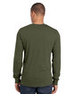 Jerzees Adult Premium Blend Long-Sleeve T-Shirt military grn hth ModelBack