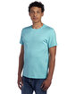 Jerzees Adult Premium Blend Ring-Spun T-Shirt smply aqua hthr ModelQrt