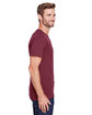 Jerzees Adult Premium Blend Ring-Spun T-Shirt MAROON HEATHER ModelSide
