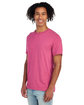 Jerzees Adult Premium Blend Ring-Spun T-Shirt raspberry hthr ModelSide