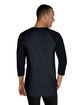 Jerzees Unisex Three-Quarter Sleeve Raglan T-Shirt bl ink ht/ bl in ModelBack