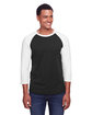 Jerzees Unisex Three-Quarter Sleeve Raglan T-Shirt  