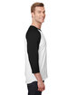 Jerzees Unisex Three-Quarter Sleeve Raglan T-Shirt  ModelSide