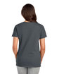 Jerzees Ladies' Premium Blend V-Neck T-Shirt charcoal heather ModelBack