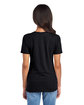 Jerzees Ladies' Premium Blend V-Neck T-Shirt black ink ModelBack