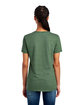 Jerzees Ladies' Premium Blend V-Neck T-Shirt military grn hth ModelBack