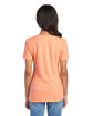 Jerzees Ladies' Premium Blend V-Neck T-Shirt peach ModelBack
