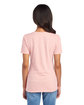 Jerzees Ladies' Premium Blend V-Neck T-Shirt blush pink ModelBack