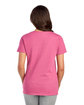 Jerzees Ladies' Premium Blend V-Neck T-Shirt raspberry hthr ModelBack