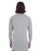 Anvil Adult Lightweight Long & Lean Raglan Long-Sleeve T-Shirt HEATHER GRAPHITE ModelBack