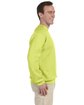 Jerzees Adult NuBlend® Fleece Crew safety green ModelSide