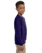 Jerzees Youth NuBlend® Fleece Crew deep purple ModelSide