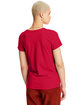 Hanes Ladies' Essential-T T-Shirt DEEP RED ModelBack