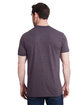 Bayside Unisex Triblend T-Shirt tri plum ModelBack