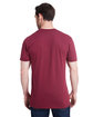 Bayside Unisex Triblend T-Shirt tri cranberry ModelBack