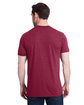 Bayside Unisex Triblend T-Shirt TRI BURGUNDY ModelBack
