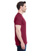 Bayside Unisex Triblend T-Shirt tri burgundy ModelSide