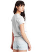Hanes Ladies' Essential-T V-Neck T-Shirt white ModelBack