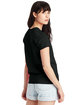 Hanes Ladies' Essential-T V-Neck T-Shirt  ModelBack
