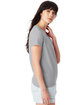 Hanes Ladies' Essential-T V-Neck T-Shirt light steel ModelSide