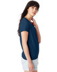 Hanes Ladies' Essential-T V-Neck T-Shirt navy ModelSide