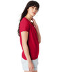 Hanes Ladies' Essential-T V-Neck T-Shirt deep red ModelSide