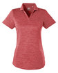 Puma Golf Ladies' Icon Heather Polo HIGH RISK RED FlatFront