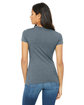 Bella + Canvas Ladies' Slim Fit T-Shirt HEATHER SLATE ModelBack